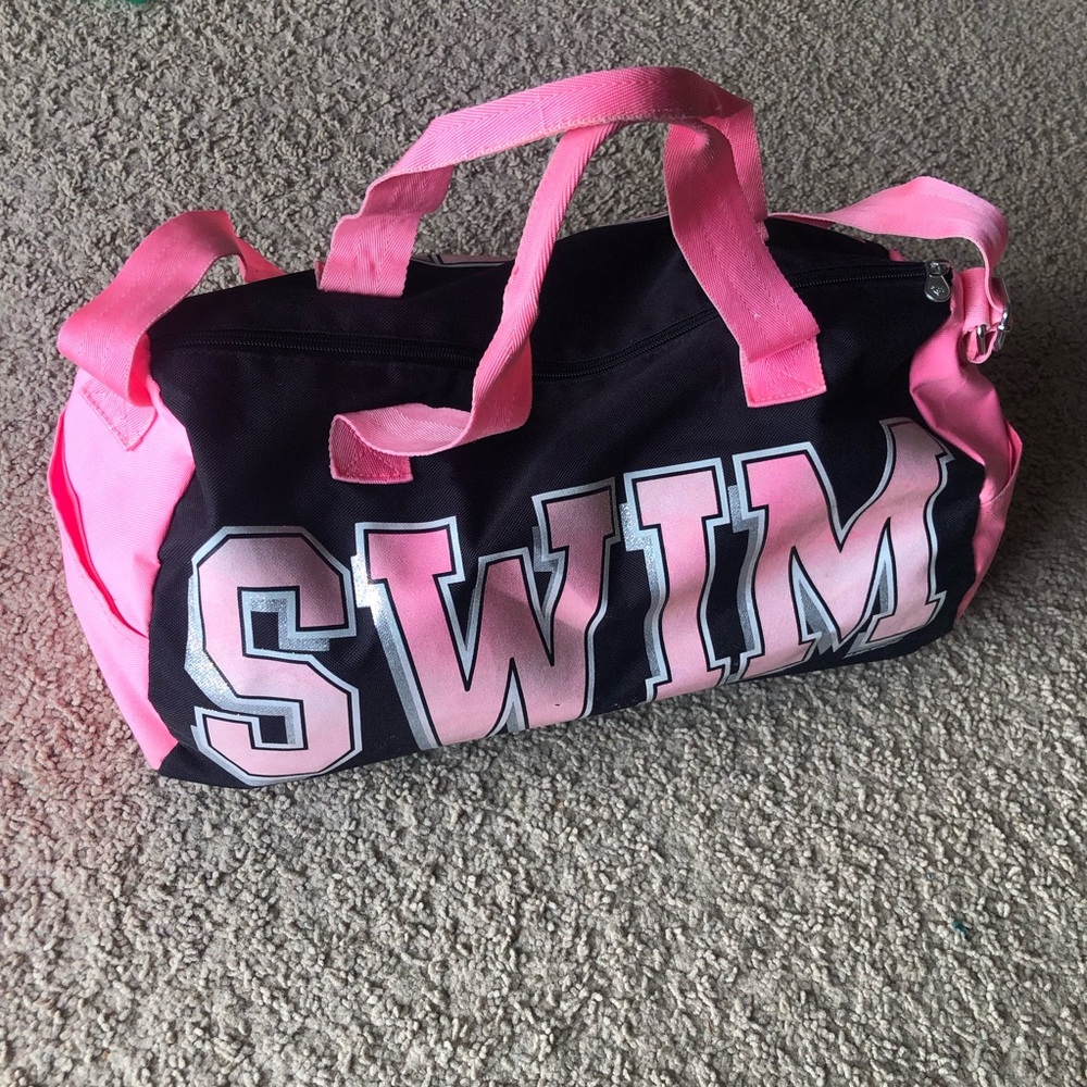 Justice Duffel bag. Swim, love and peace logo